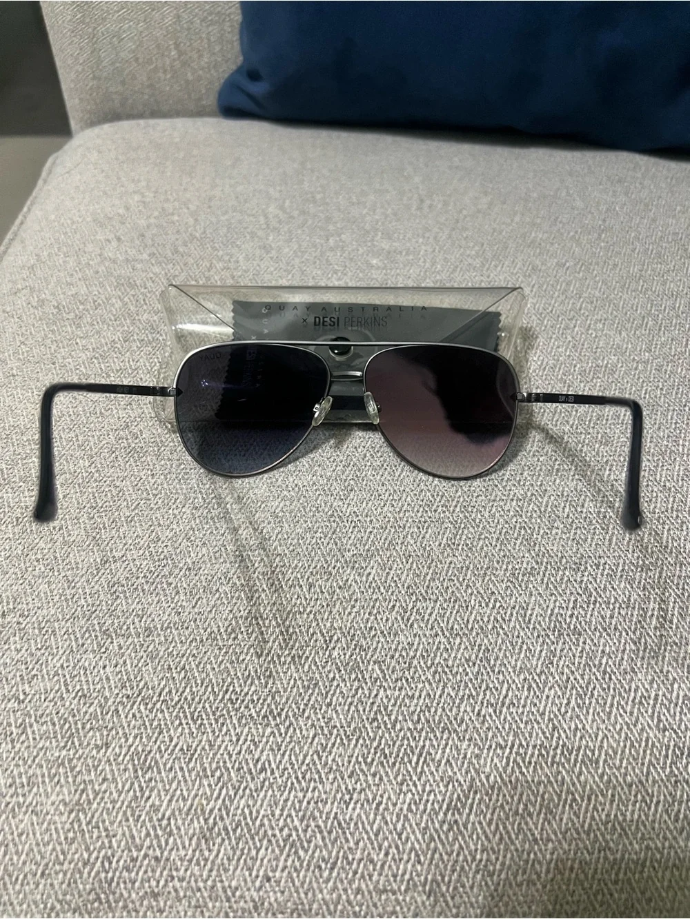 Quay Australia High Key Mirrored Sunglasses - Matte Gunmetal/Rose Gold